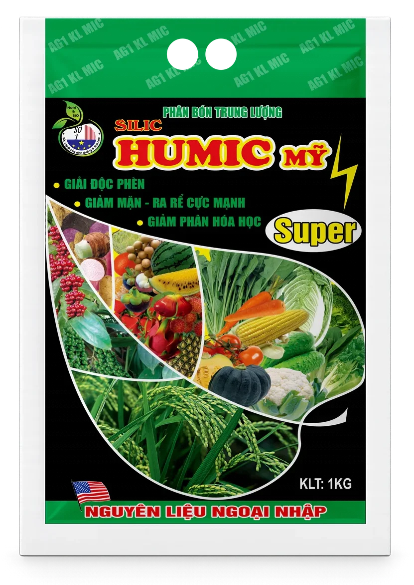 Silic Humic My (bột đen, túi đen) Silic Humic My (bột đen, túi đen)